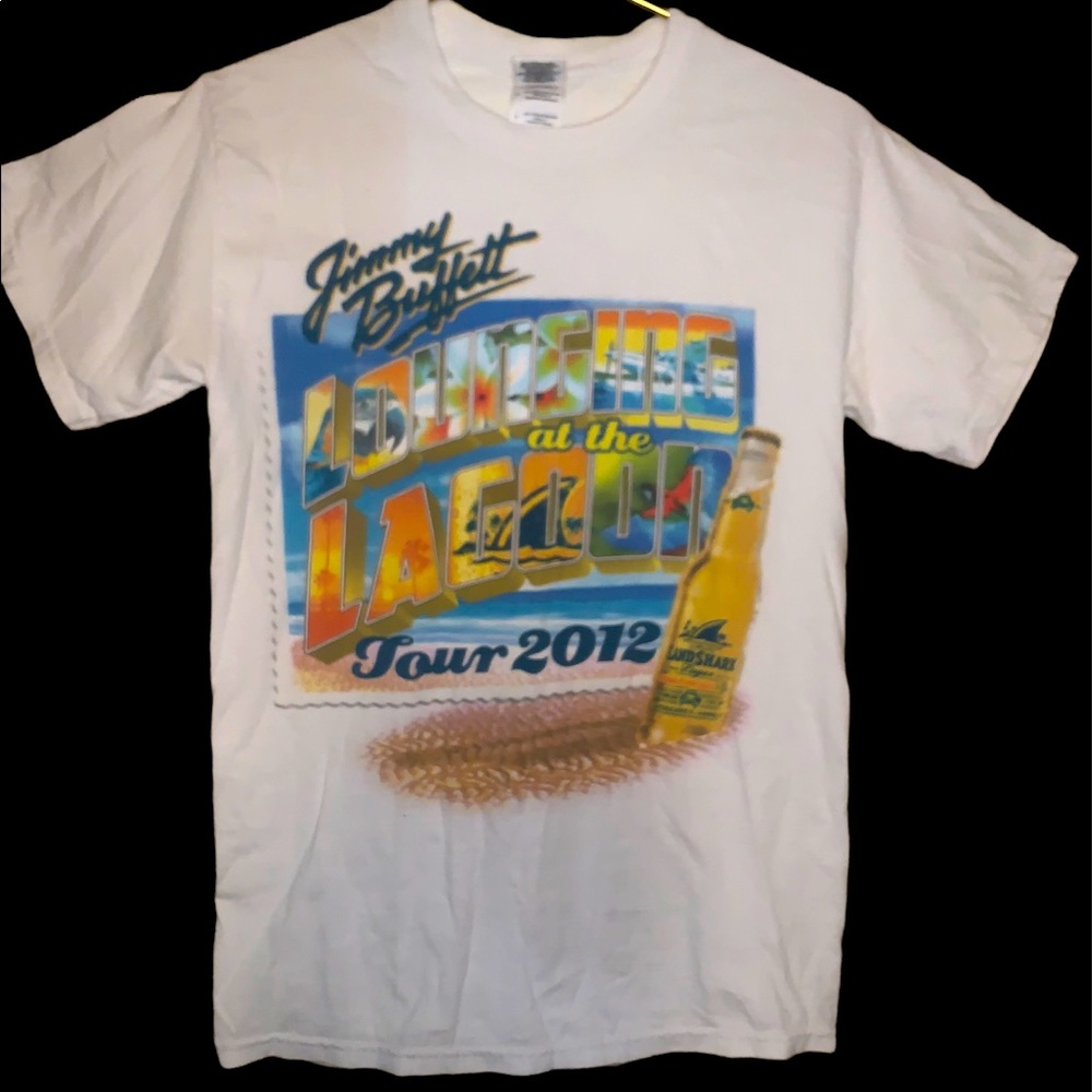Jimmy Buffet 2012 Tour tee graphic double sided cities sz S